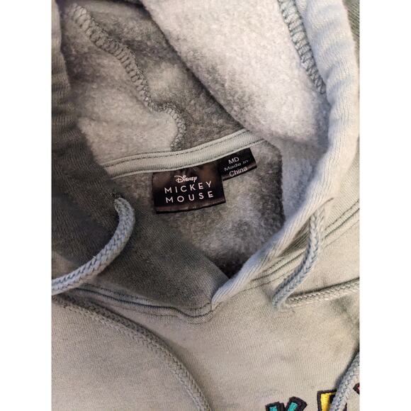 Disney Mickey Mouse Hoodie Sweatshirt Women Medium Cozy Pullover Kangaroo Pocket - Picture 3 of 11